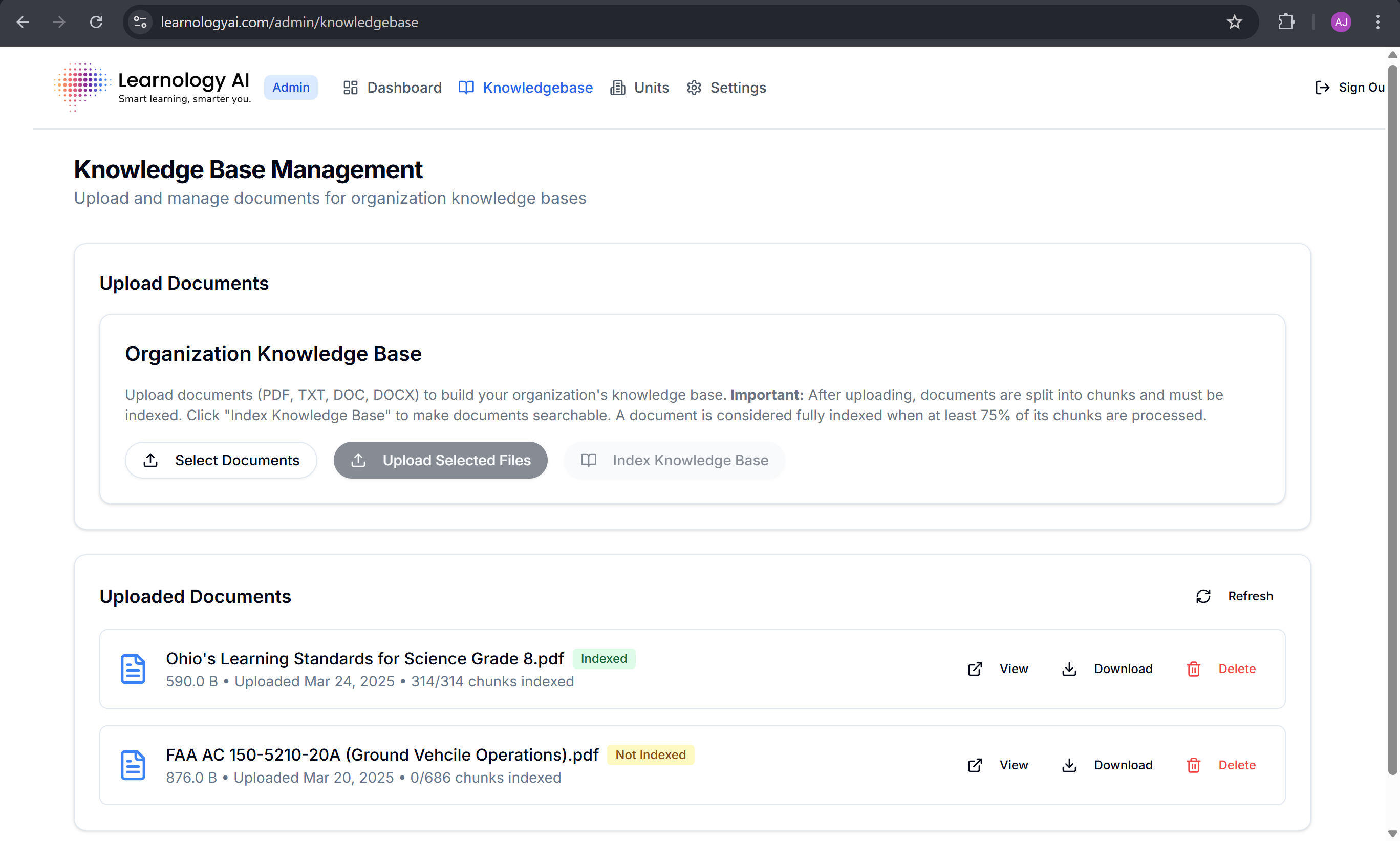 Learnology AI for Administrators